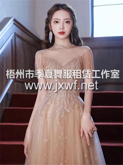 L2005香槟色流苏高定晚礼服女新款宴会气质轻奢小众高级感主持人成日会成人礼