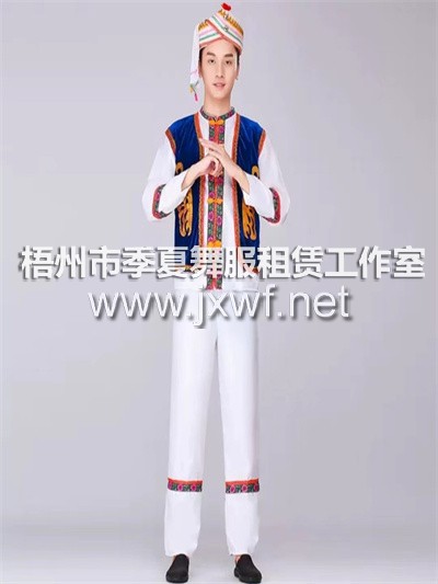 M1014少数民族服装男士演出服彝族白族土家族苗族瑶族侗族广西壮族服饰M1014