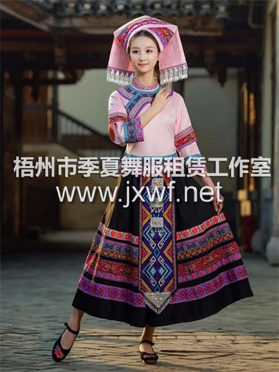 M2003少数民族服装女士演出服彝族白族土家族苗族瑶族侗族广西壮族服饰M2003