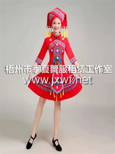 M2004少数民族服装女士演出服彝族白族土家族苗族瑶族侗族广西壮族服饰M2004