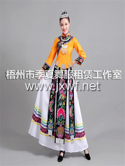 M2005少数民族服装女士演出服彝族白族土家族苗族瑶族侗族广西壮族服饰M2005