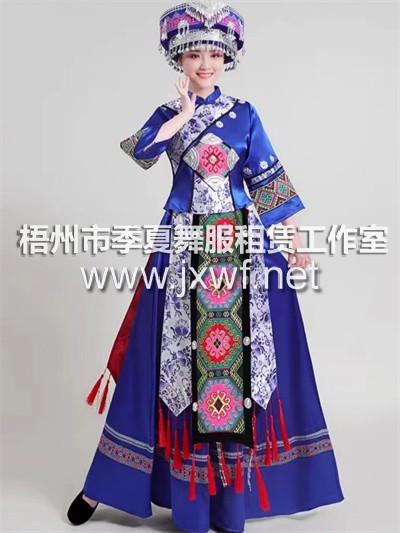 M2007刺绣贵州苗寨苗族服装演出服女侗族少数民族服饰苗衣成人土家族服M2007