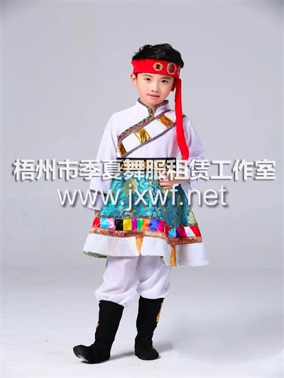 RT005新款蒙古少儿演出服儿童蒙族筷子舞蹈服幼儿蒙古舞服装纱裙
