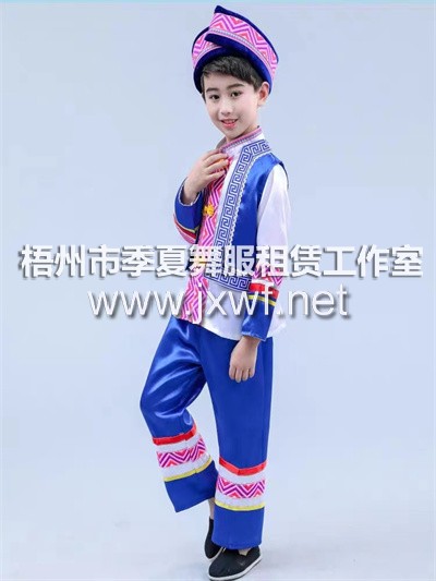 RT009广西壮族三月三舞蹈演出服苗族土家族侗族黎族表演服儿童民族服装