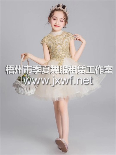 RT012儿童伴娘晚礼服公主裙女童蓬蓬纱花童婚纱小女孩走秀主持人演出服