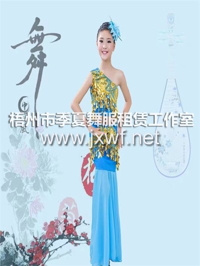 RT024儿童傣族舞蹈演出服孔雀舞蹈服装民族舞彩云之南练功服女童鱼尾裙