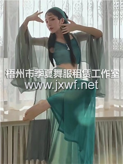 W2012改良版青蛇白蛇开叉古典舞直播前世今生舞台剧练功性感汉服仙女衫W2012