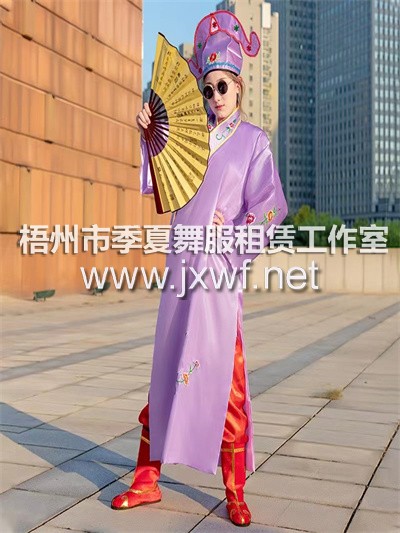 XP014江南四大才子古装服装伴郎服年会小品搞笑演出服全套唐伯虎点秋香