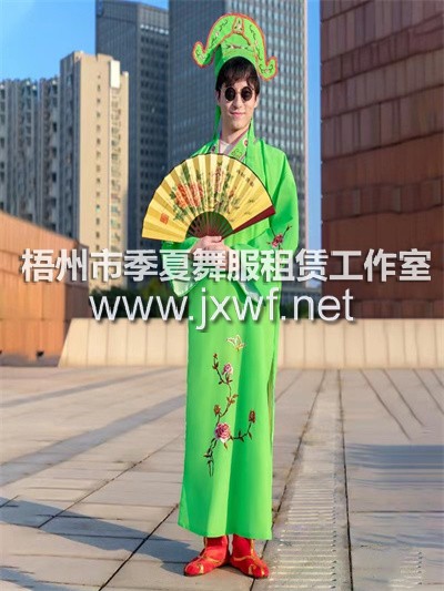 XP016江南四大才子古装服装伴郎服年会小品搞笑演出服全套唐伯虎点秋香