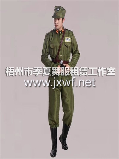 XP023民国军官士兵沙家浜男女特务美式摄影小品年会喜剧军装表演出服装