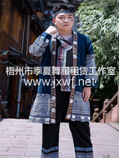 M1023新款苗族服装男贵州云南少数民族服饰成人旅拍彝族瑶族演出服衣服