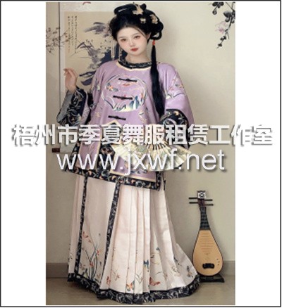 G2043紫色清汉女格格汉服